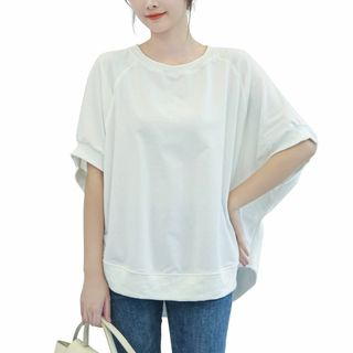 [DayaEmmoTQ] Tシャツ ドルマン袖 レディース トレーナー スウェッ(その他)