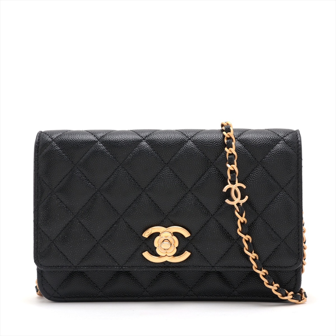 CHANEL(シャネル)のシャネル  キャビアスキン  ブラック レディース ショルダーバッグ レディースのバッグ(ショルダーバッグ)の商品写真