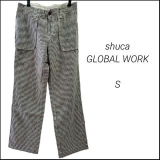 シュカグローバルワーク(shuca GLOBALWORK)の☆shuca GLOBAL WORK☆ワイドストレートパンツ☆ギンガムチェック☆(バギーパンツ)