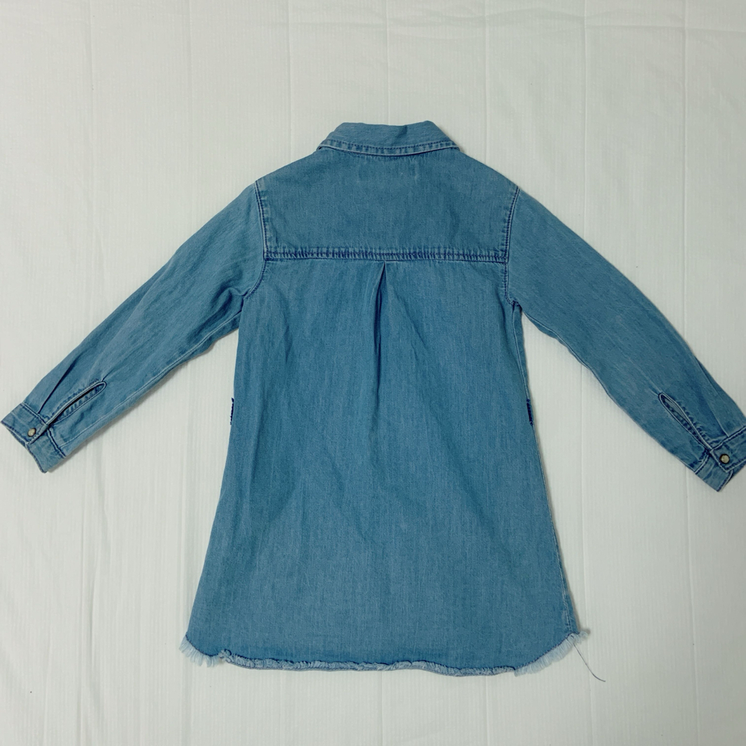 ZARA KIDS(ザラキッズ)のZARA  シャツワンピース  104 キッズ/ベビー/マタニティのキッズ服女の子用(90cm~)(ワンピース)の商品写真