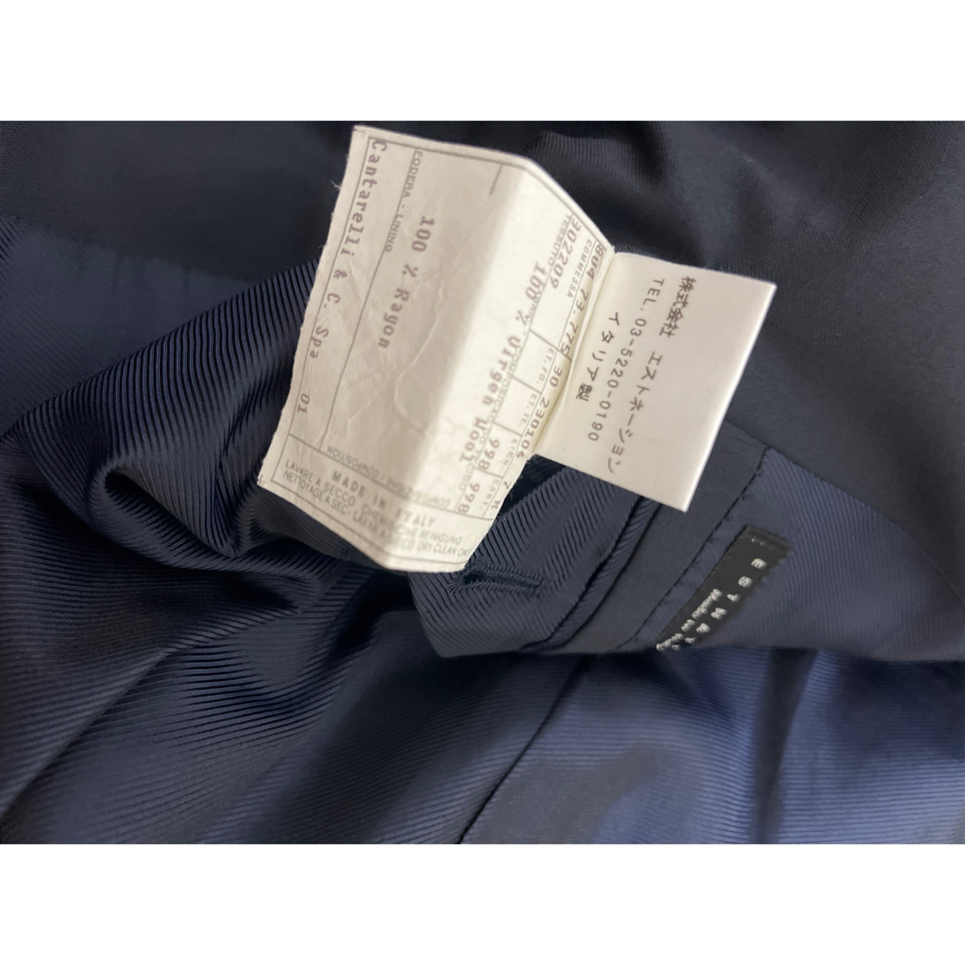 ESTNATION(エストネーション)のESTNATION エストネーション3釦紺スーツセットアップ半袖ビジシャツおまけ メンズのスーツ(セットアップ)の商品写真