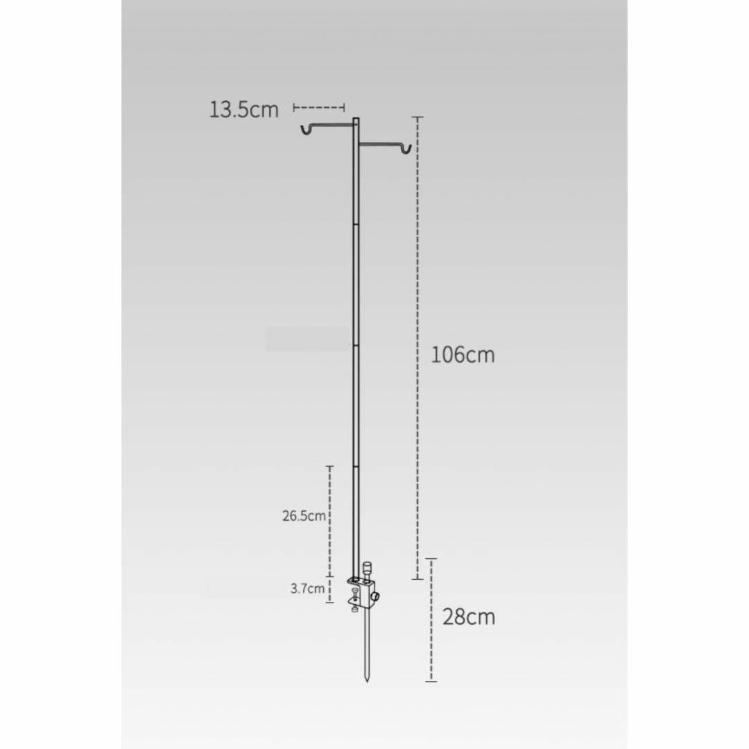 ランタンスタンド　ランタンポール　ランタンハンガー　軽量　キャンプ スポーツ/アウトドアのアウトドア(その他)の商品写真