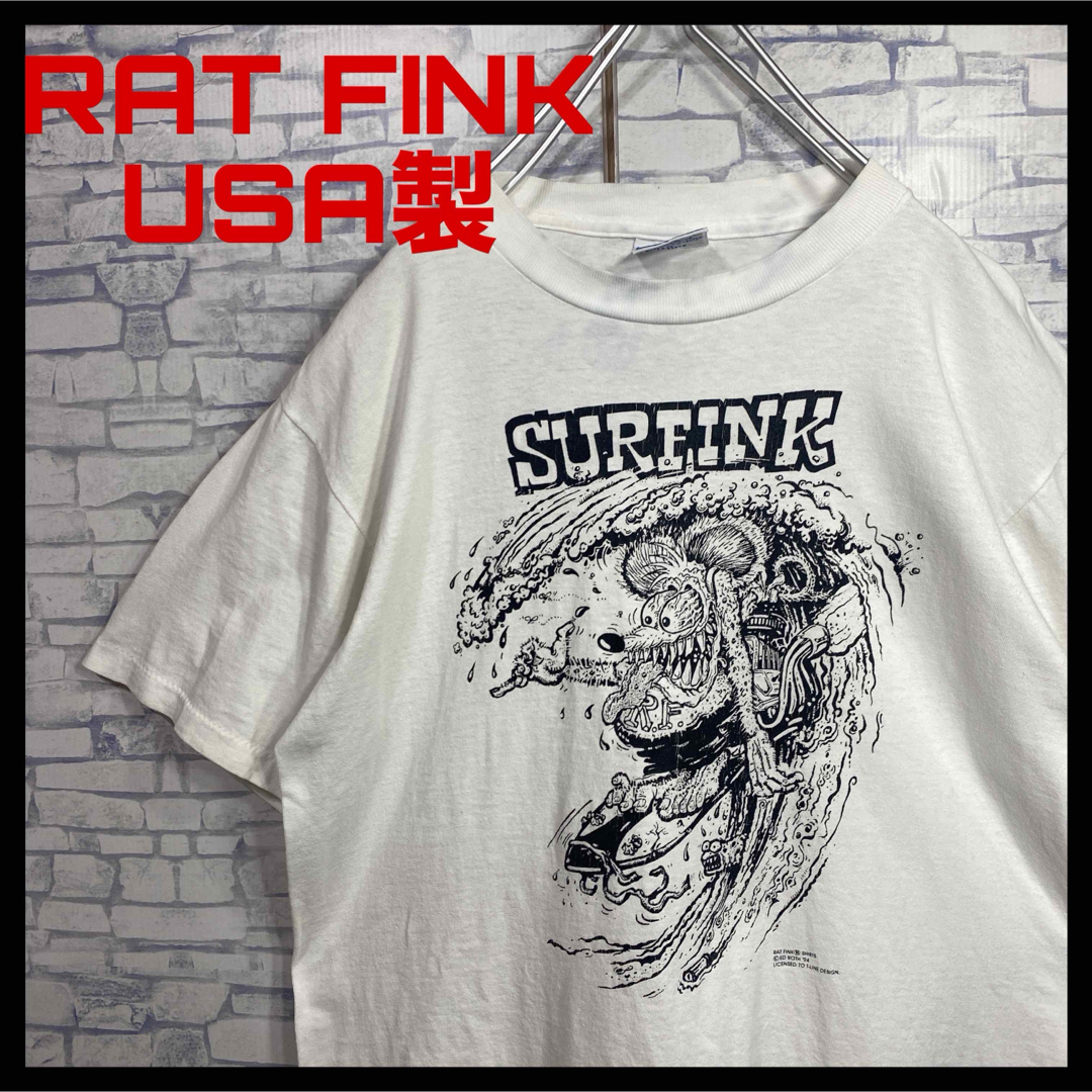 希少　90s USA製　RAT FINK All sport 半袖Tシャツ　古着 メンズのトップス(Tシャツ/カットソー(半袖/袖なし))の商品写真