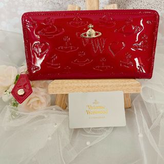 ヴィヴィアンウエストウッド(Vivienne Westwood)の【新品未使用】大人気 ヴィヴィアンウエストウッド 長財布　 エナメル　レッド(財布)