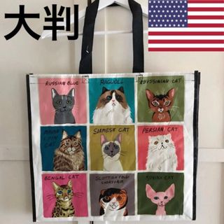 レア 新品 from USA エコバッグ トートバッグ 人気 猫 ネコ(エコバッグ)