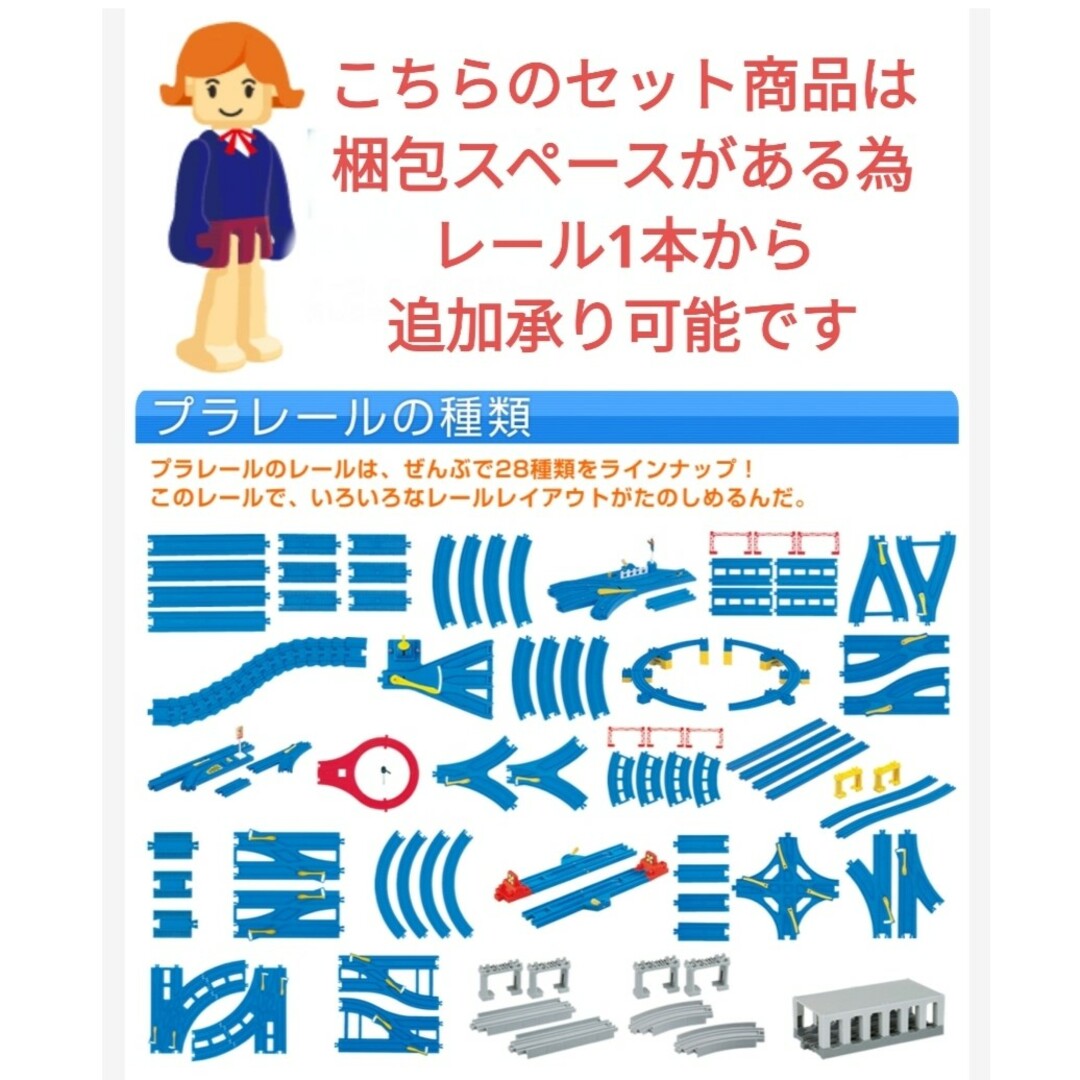 プラレール　1/4直線レール　洗浄済 エンタメ/ホビーのおもちゃ/ぬいぐるみ(鉄道模型)の商品写真