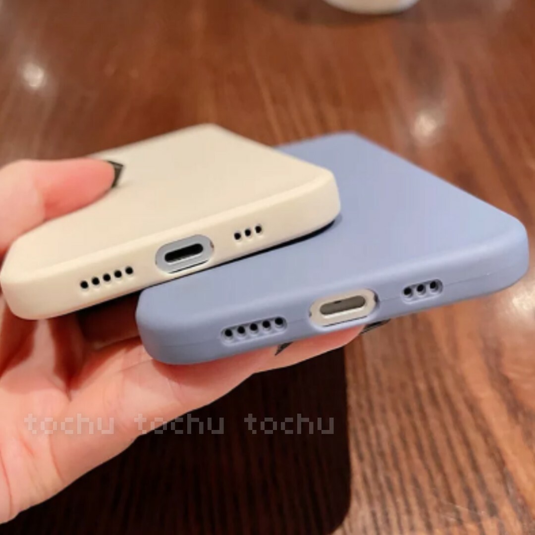 iPhone11 iPhoneケース ネイビーブルー ハート おしゃれ ソフト スマホ/家電/カメラのスマホアクセサリー(iPhoneケース)の商品写真