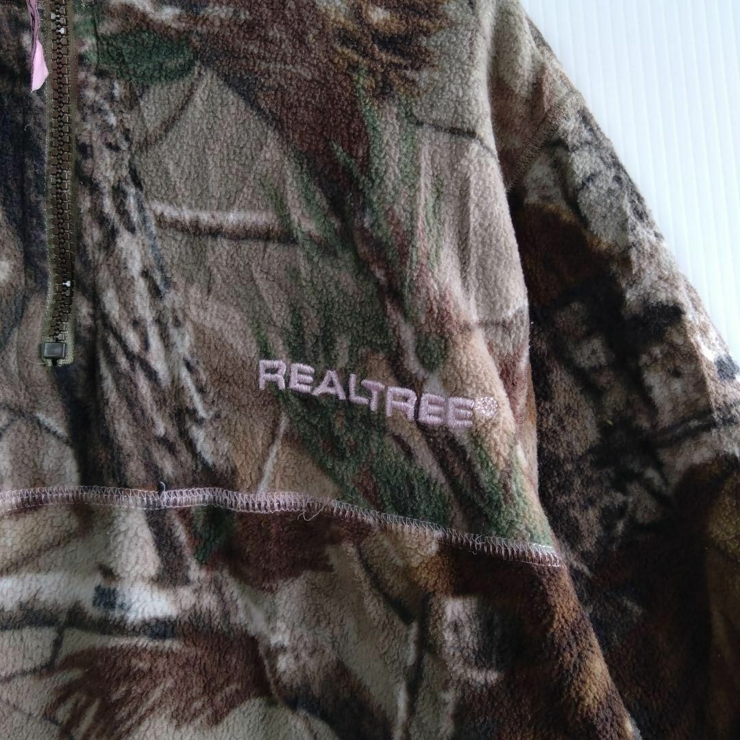 65フリースパーカーLサイズUS古着REALTREEレディース リアルツリー レディースのトップス(パーカー)の商品写真