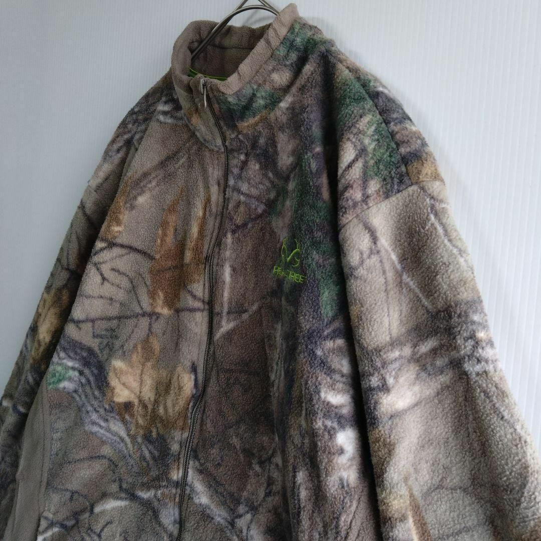 66フリースパーカー2XLサイズUS古着REALTREE レディース リアルツリ レディースのトップス(パーカー)の商品写真