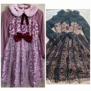 アンジェリックプリティー(Angelic Pretty)のレオパード柄ワンピースセット★(ひざ丈ワンピース)