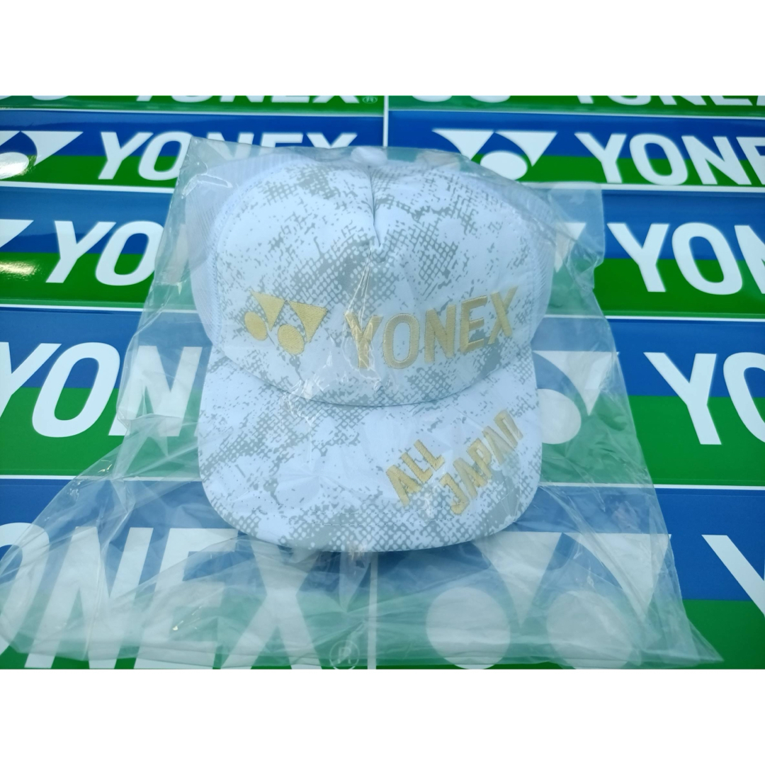 YONEX(ヨネックス)のYONEX'24年カタログ未掲載限定ALL JAPANメッシュキャップ(UNI) スポーツ/アウトドアのテニス(その他)の商品写真