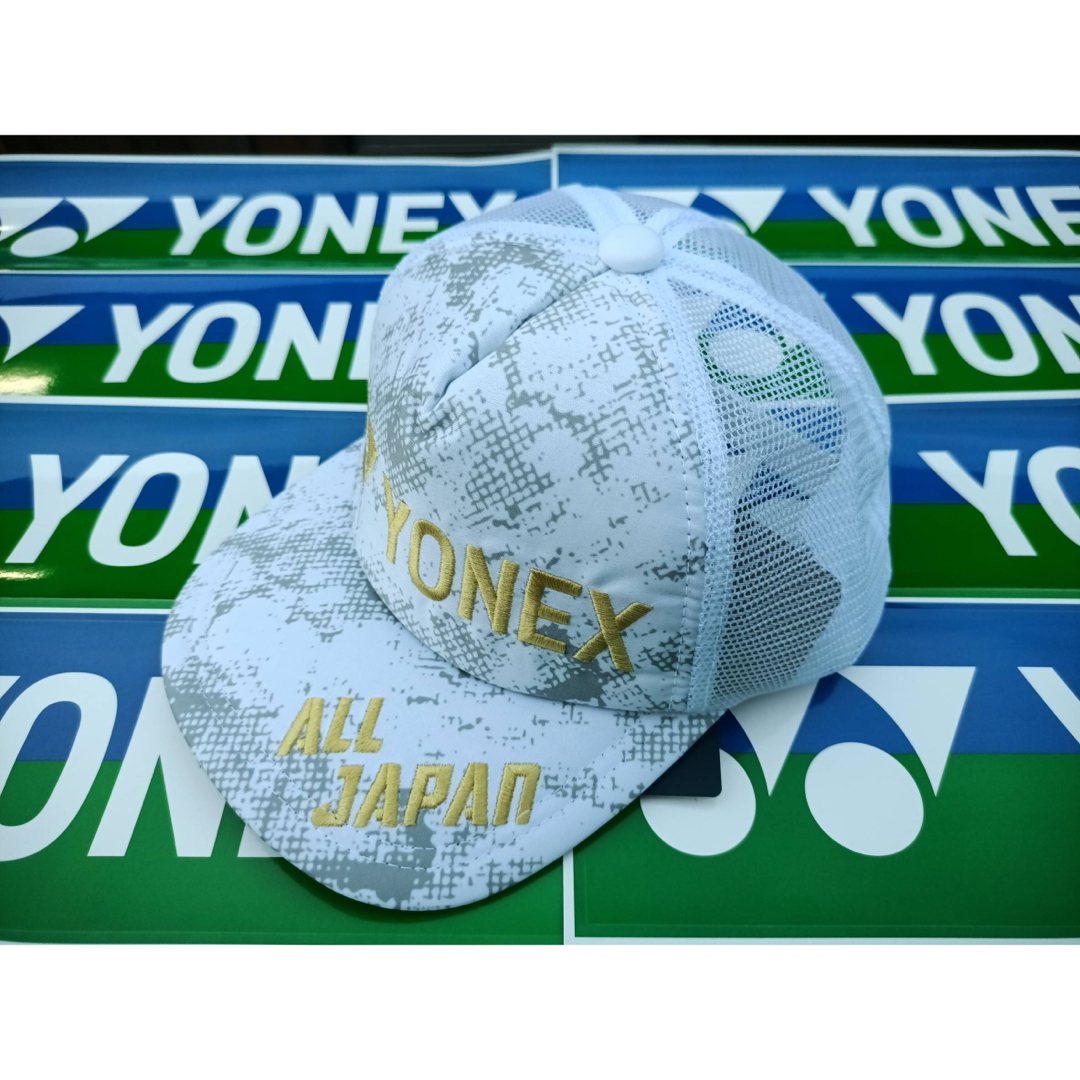 YONEX(ヨネックス)のYONEX'24年カタログ未掲載限定ALL JAPANメッシュキャップ(UNI) スポーツ/アウトドアのテニス(その他)の商品写真