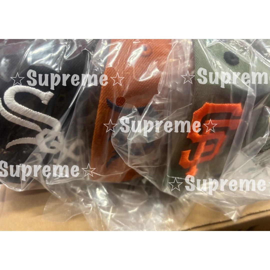 Supreme(シュプリーム)のSupreme MLB Teams Box Logo New Era オレンジ メンズの帽子(キャップ)の商品写真