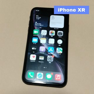 アイフォーン(iPhone)のiPhone XR 64GB 本体のみ Apple ケース/保護フィルム付(スマートフォン本体)