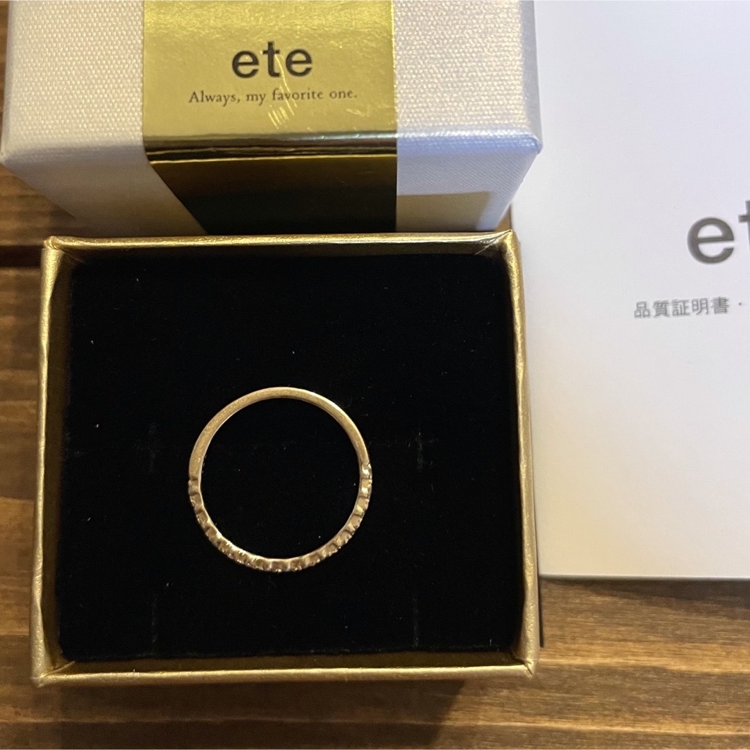 ete(エテ)のete エテ　ハーフエタニティリング　5号 K10 YG レディースのアクセサリー(リング(指輪))の商品写真