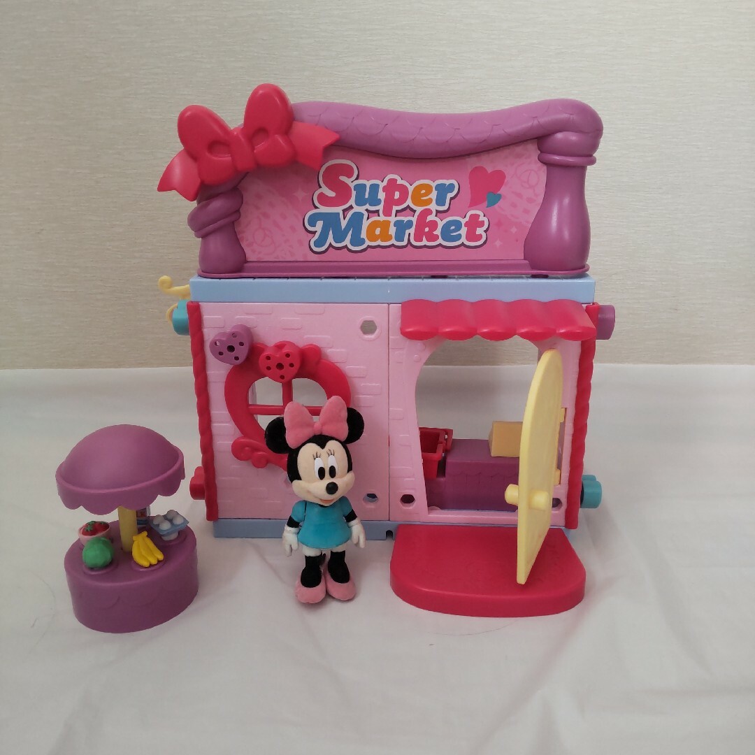 Disney(ディズニー)のディズニー　DIYTOWN ミニーのスーパーマーケット キッズ/ベビー/マタニティのおもちゃ(ぬいぐるみ/人形)の商品写真