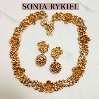 ソニアリキエル(SONIA RYKIEL)の希少✨SONIA RYKIEL ✨ソニアリキエル✨ ネックレス＋イヤリング　 (ネックレス)