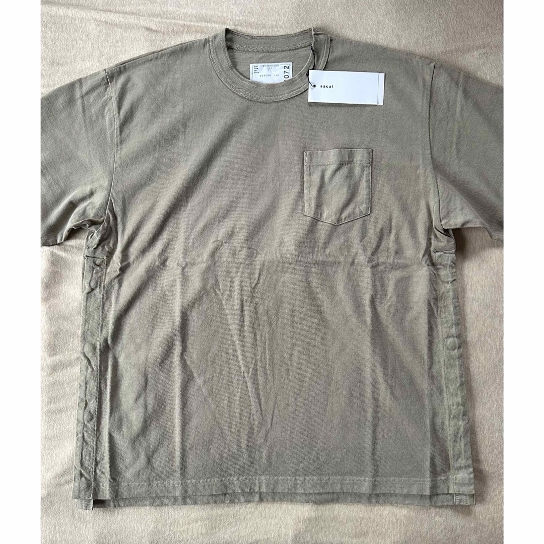 sacai(サカイ)の３新品 sacai サカイ メンズ レイヤード Tシャツ 半袖 カーキ メンズのトップス(Tシャツ/カットソー(半袖/袖なし))の商品写真