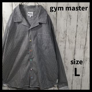 ジムマスター(GYM MASTER)の【gym master】Stripe Opencollar Shirt　D966(シャツ)