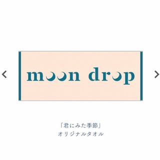 moon drop「君にみた季節」限定タオル(ミュージシャン)