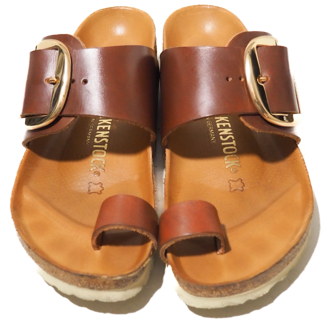 BIRKENSTOCK(ビルケンシュトック)の美品 ビルケンシュトック　ミラマー　ビッグバックル　サイズ37 ナロー レディースの靴/シューズ(サンダル)の商品写真