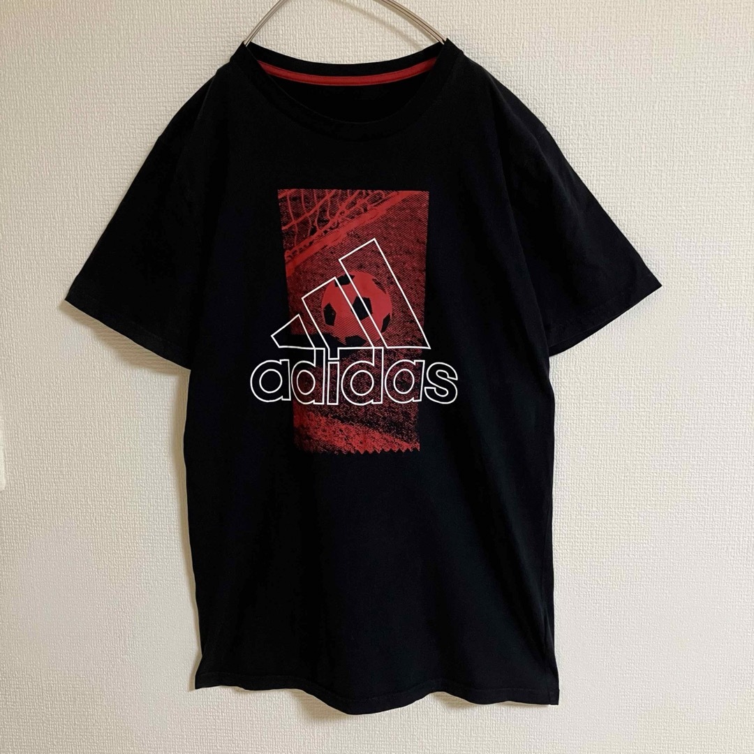 adidas(アディダス)のアディダスadidasスポーツパフォーマンスビッグロゴTシャツ黒TEEtシャツ メンズのトップス(Tシャツ/カットソー(半袖/袖なし))の商品写真