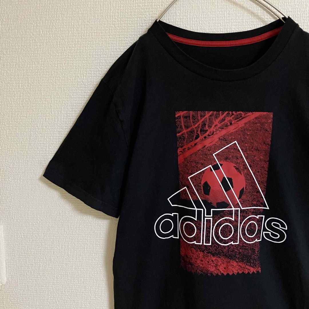 adidas(アディダス)のアディダスadidasスポーツパフォーマンスビッグロゴTシャツ黒TEEtシャツ メンズのトップス(Tシャツ/カットソー(半袖/袖なし))の商品写真