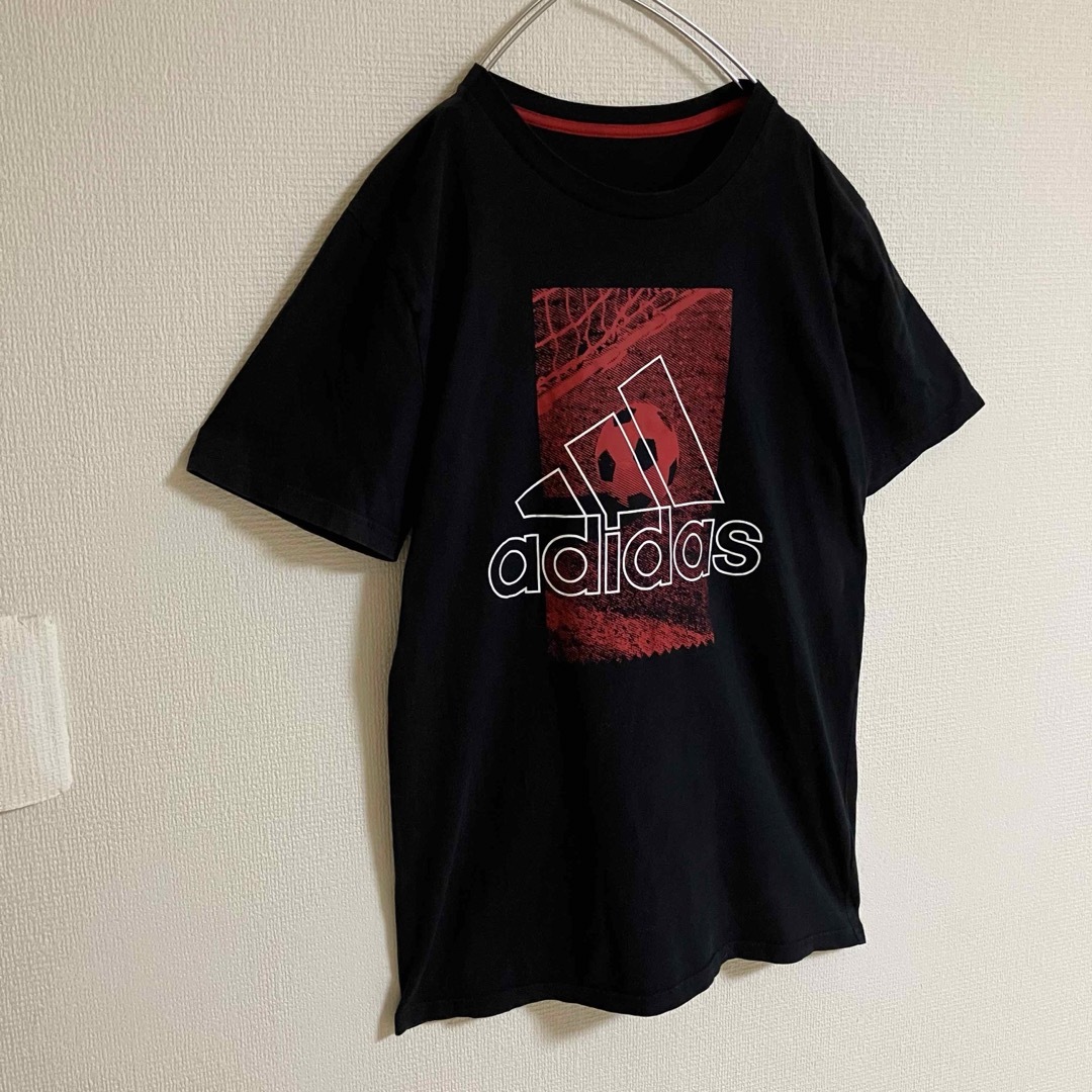 adidas(アディダス)のアディダスadidasスポーツパフォーマンスビッグロゴTシャツ黒TEEtシャツ メンズのトップス(Tシャツ/カットソー(半袖/袖なし))の商品写真