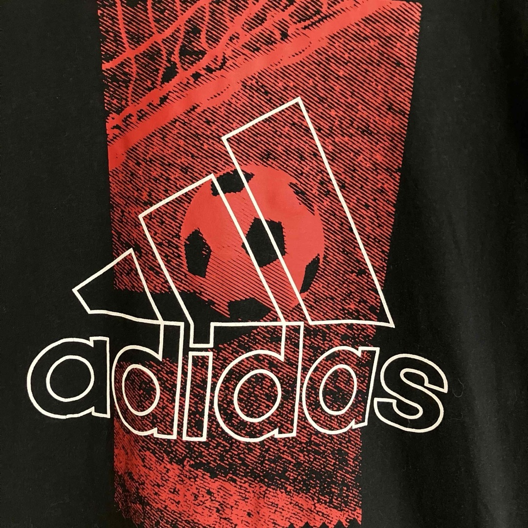 adidas(アディダス)のアディダスadidasスポーツパフォーマンスビッグロゴTシャツ黒TEEtシャツ メンズのトップス(Tシャツ/カットソー(半袖/袖なし))の商品写真