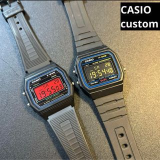 カシオ(CASIO)の【セット】CASIO カシオ デジタル 腕時計 チープカシオ 液晶反転 カスタム(腕時計(デジタル))