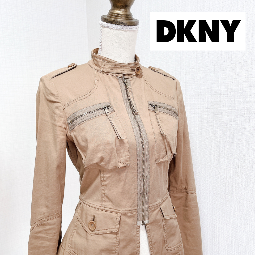 DKNY WOMEN(ダナキャランニューヨークウィメン)の【DKNY】ダナキャランニューヨーク 春夏秋ジャケット ミリタリースタイル レディースのジャケット/アウター(Gジャン/デニムジャケット)の商品写真