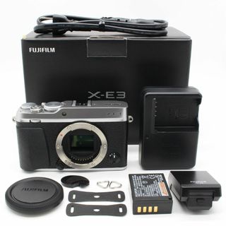 フジフイルム(富士フイルム)の★美品★FUJIFILM X-E3 ボディ シルバー ショット数1015(ミラーレス一眼)