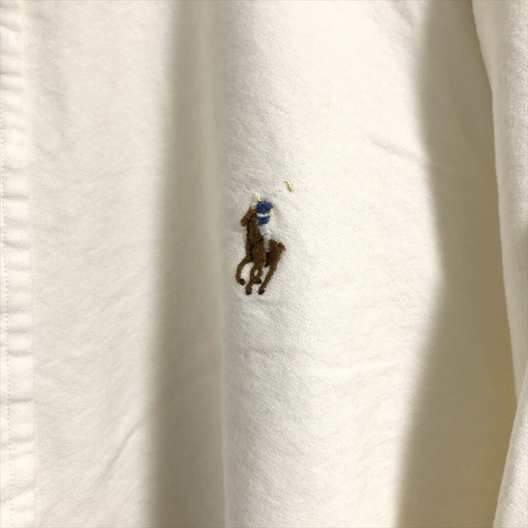 Ralph Lauren(ラルフローレン)の90s 古着 ラルフローレン BDシャツ オーバーサイズ 刺繍ロゴ L  メンズのトップス(シャツ)の商品写真