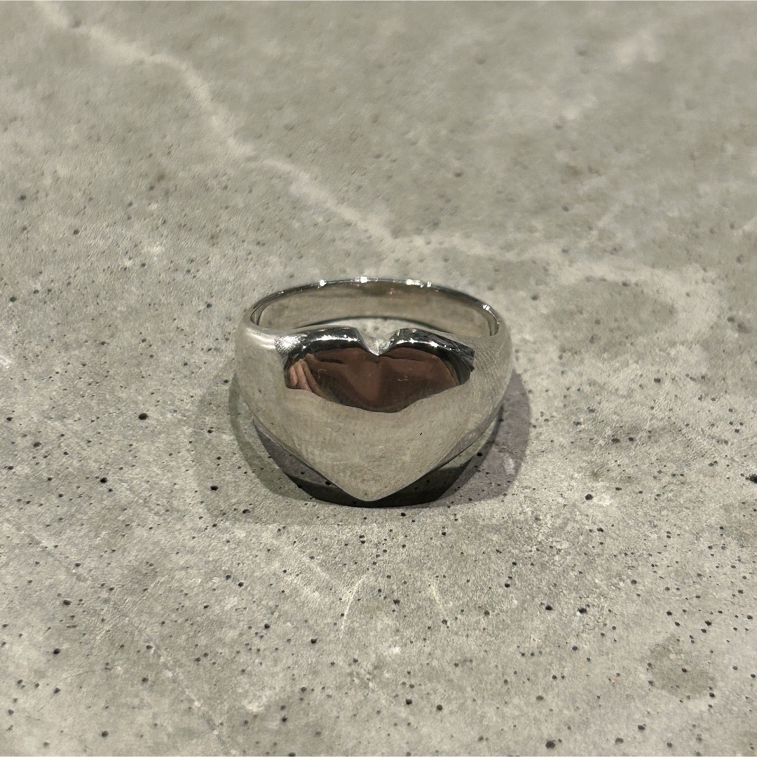 VINTAGEヴィンテージ シルバー925 ハートデザインリング/ジュエリー メンズのアクセサリー(リング(指輪))の商品写真