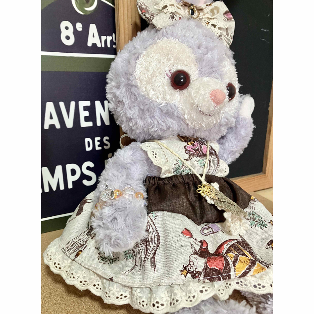 訳あり！ステラルー 4点 アリス柄ワンピ コスチューム ダッフィー ハンドメイド エンタメ/ホビーのおもちゃ/ぬいぐるみ(ぬいぐるみ)の商品写真