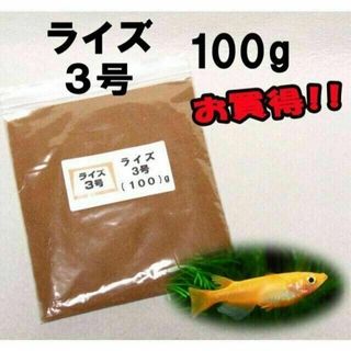 めだか の 餌 エサ◇ライズ３号 １００ｇ◇メダカ の えさ☆ 愛好家御用達①(アクアリウム)