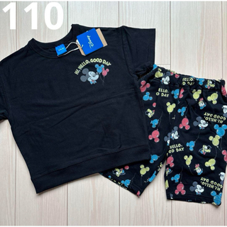 ディズニー(Disney)の【ディズニー】ミッキー キャラクター セットアップ Tシャツ☆パンツ 110(Tシャツ/カットソー)