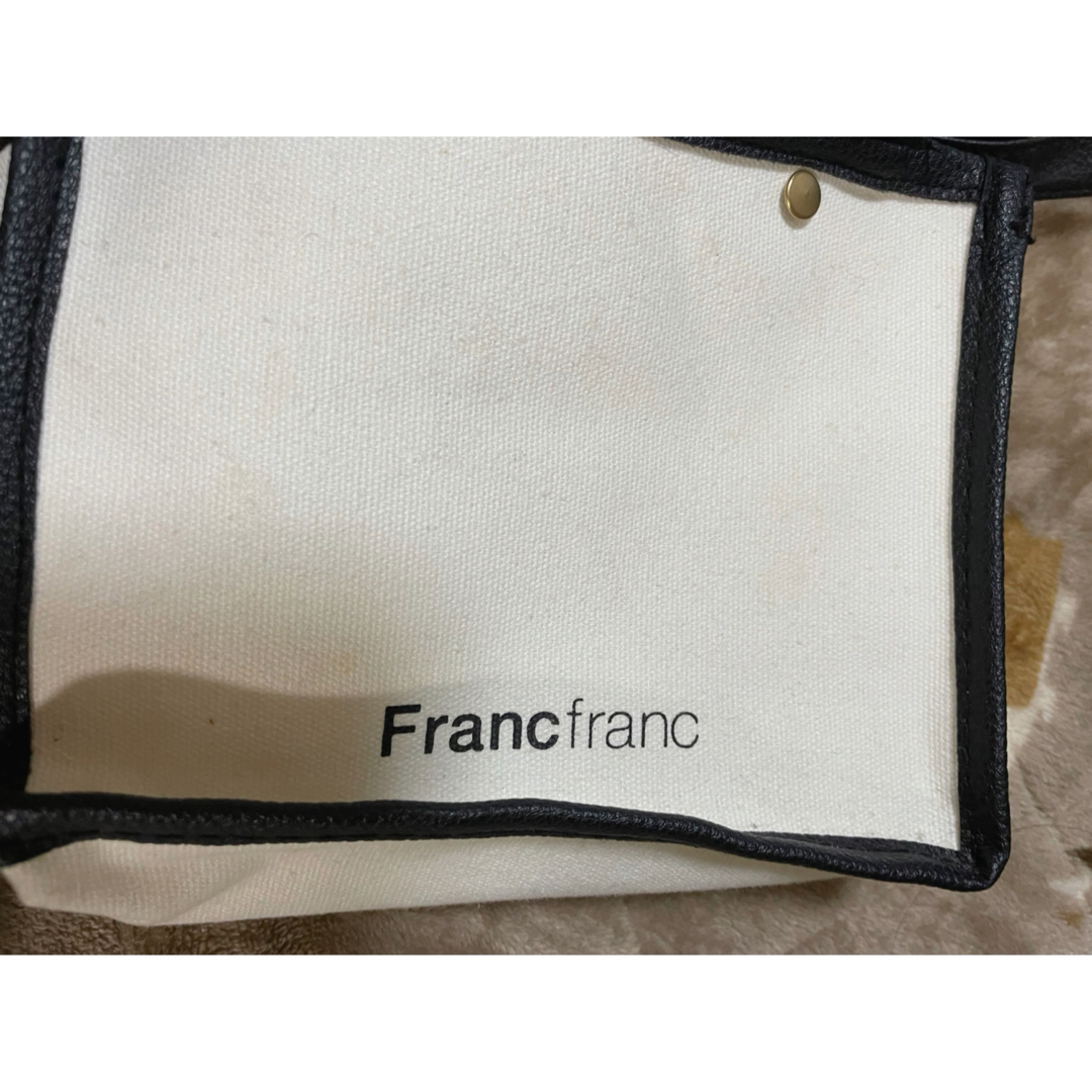 Francfranc(フランフラン)のFrancfranc ミニショルダーバッグ　訳あり格安！　オフホワイト　紐付き レディースのバッグ(ショルダーバッグ)の商品写真