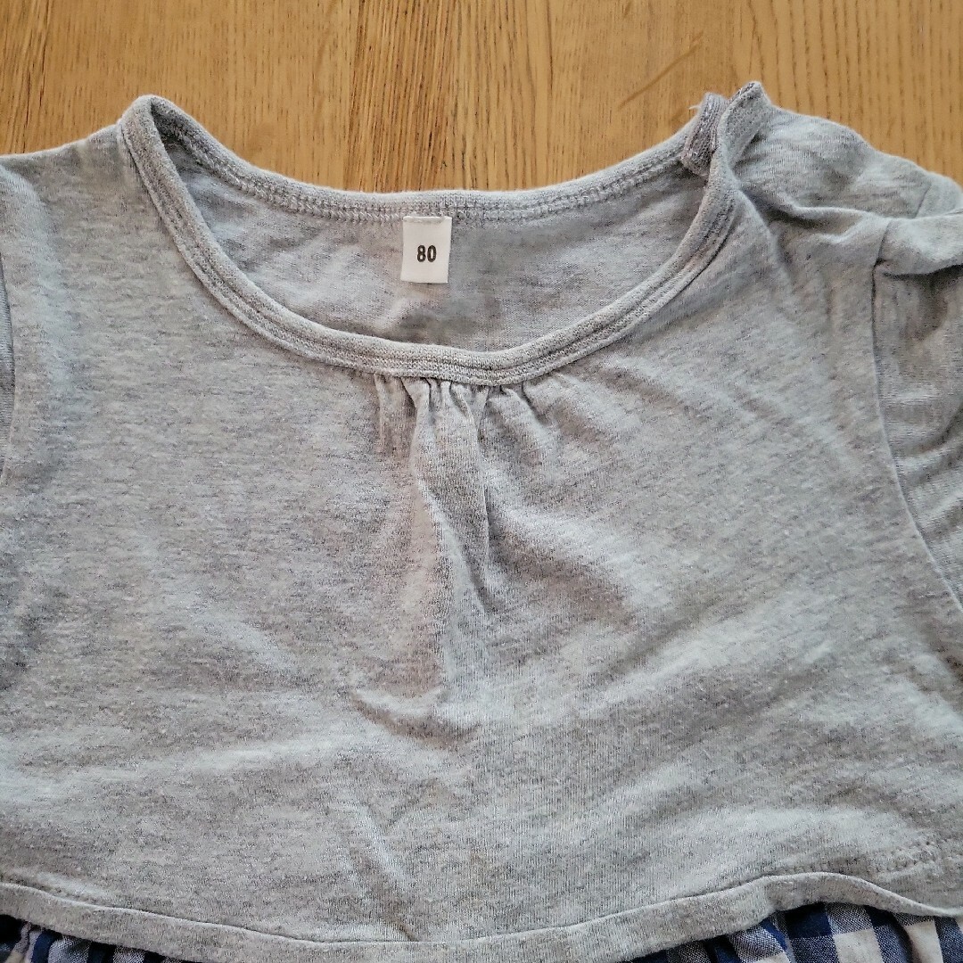 西松屋(ニシマツヤ)の半袖シャツ3枚セット 80cm キッズ/ベビー/マタニティのベビー服(~85cm)(Ｔシャツ)の商品写真