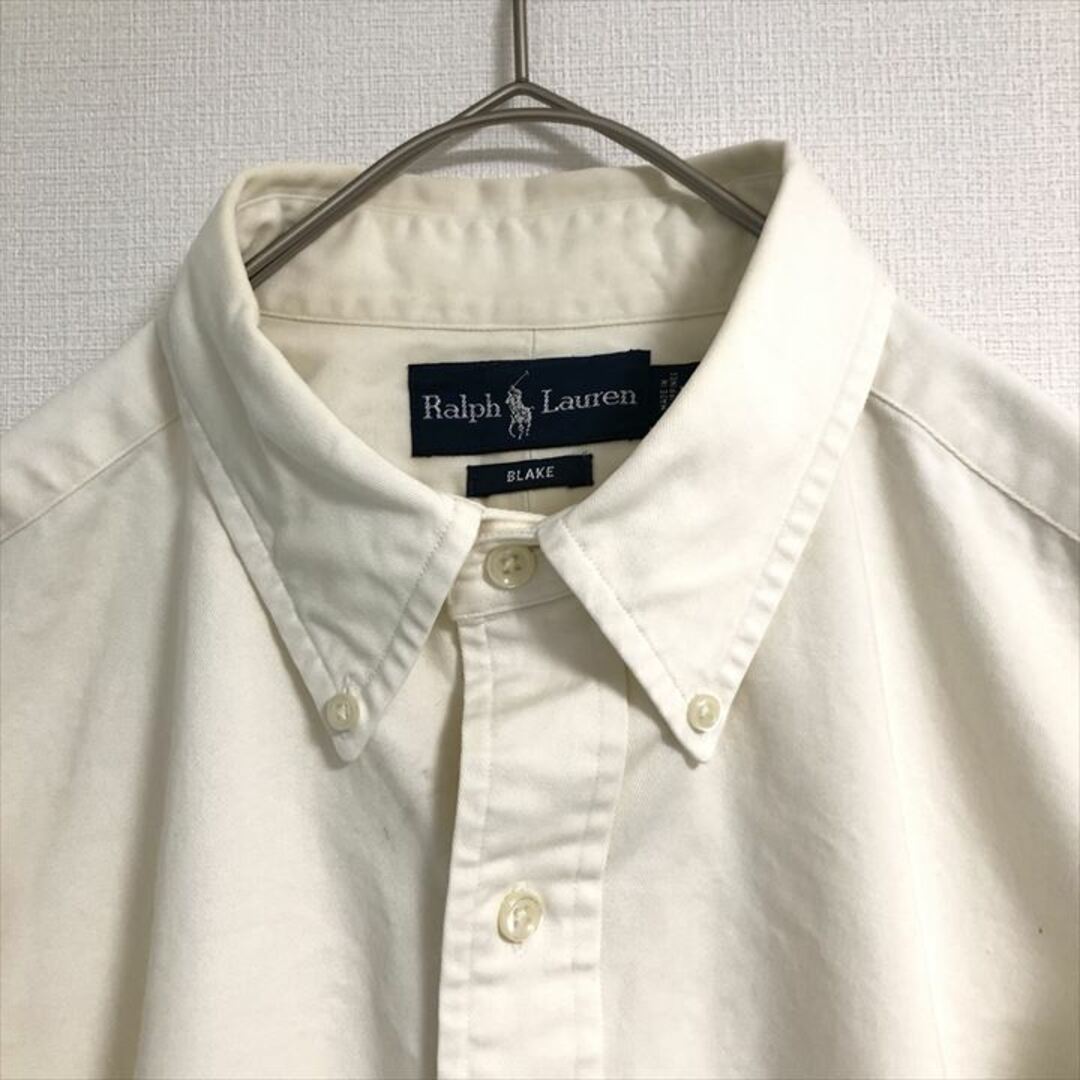 Ralph Lauren(ラルフローレン)の90s 古着 ラルフローレン BDシャツ オーバーサイズ 刺繍ロゴ L  メンズのトップス(シャツ)の商品写真