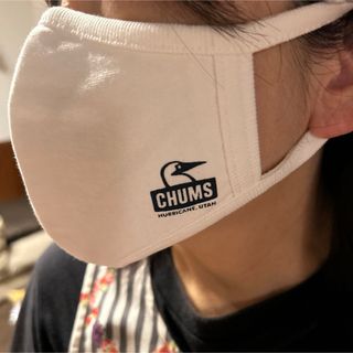 CHUMS - 〔新品〕4セットCHUMS  チャムス　マスク　白　コットン　2枚入り　サイズS