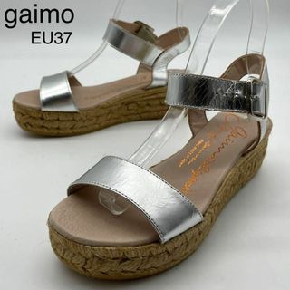 gaimo - ★新品 ガイモ サンダル プラットフォーム 厚底 エスパドリーユ シルバー 37