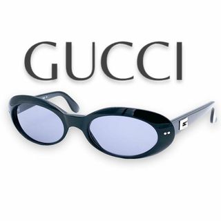 グッチ(Gucci)の美品 GUCCI サングラス GG2413 ブラック オーバル 度なし(サングラス/メガネ)