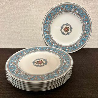 WEDGWOOD - ウェッジウッド　フロレンティーン　ターコイズ　ディナープレート　22.5cm