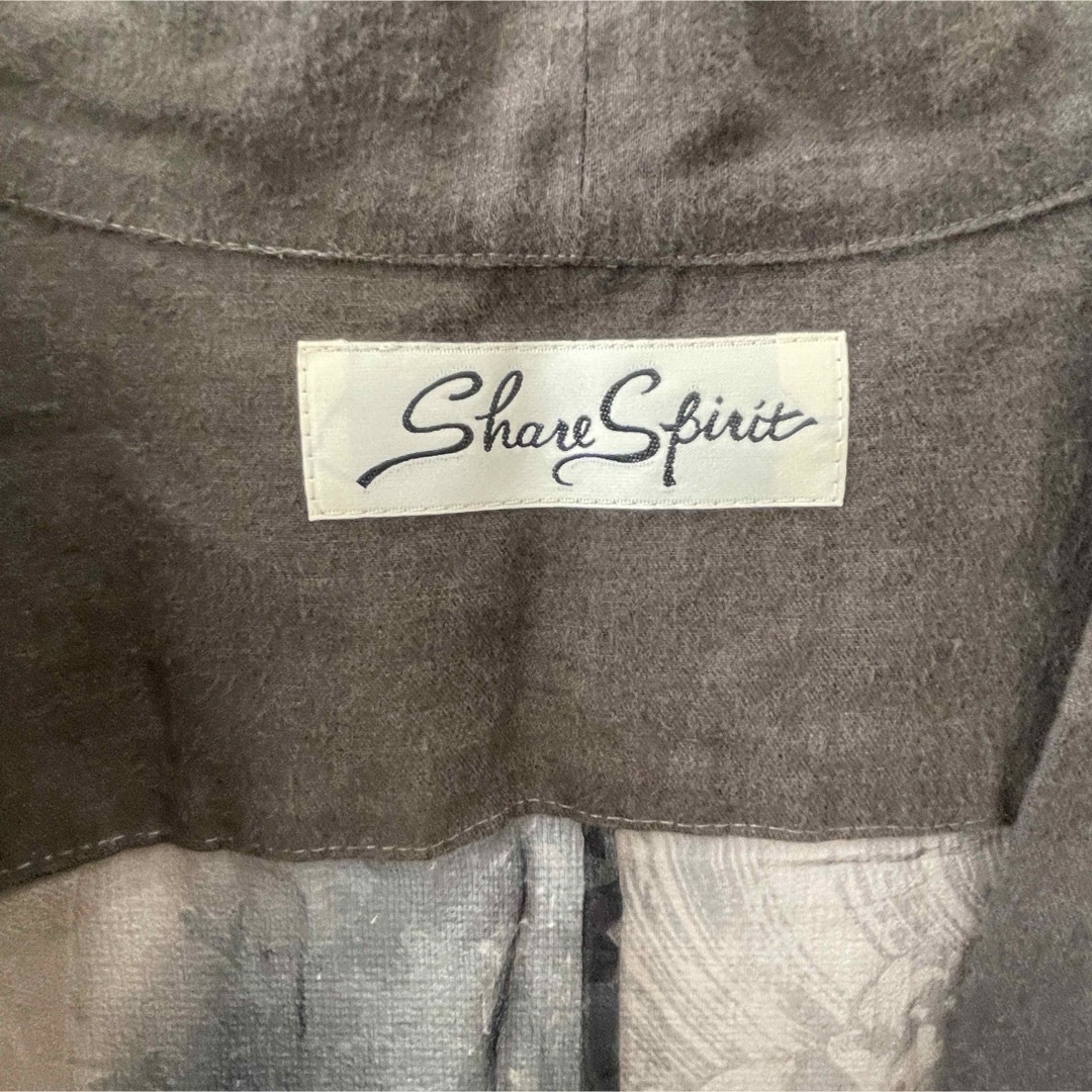 Share Spirit(シェアースピリット)のシェアースピリット シルク リネン ワンピース レース 36 レディースのトップス(シャツ/ブラウス(半袖/袖なし))の商品写真