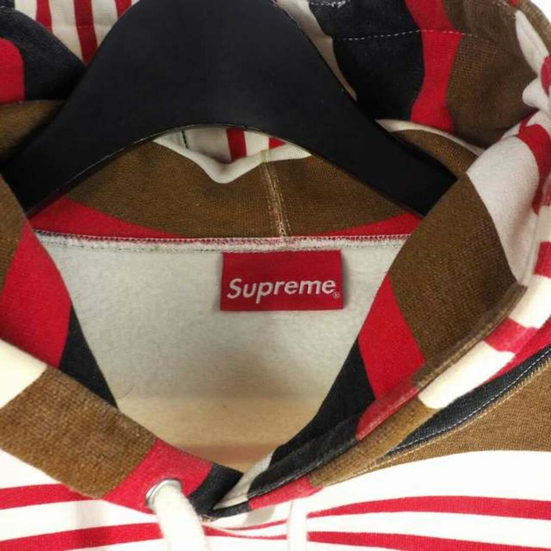 Supreme(シュプリーム)のシュプリーム SUPREME Striped Hooded Crewneck メンズのトップス(パーカー)の商品写真