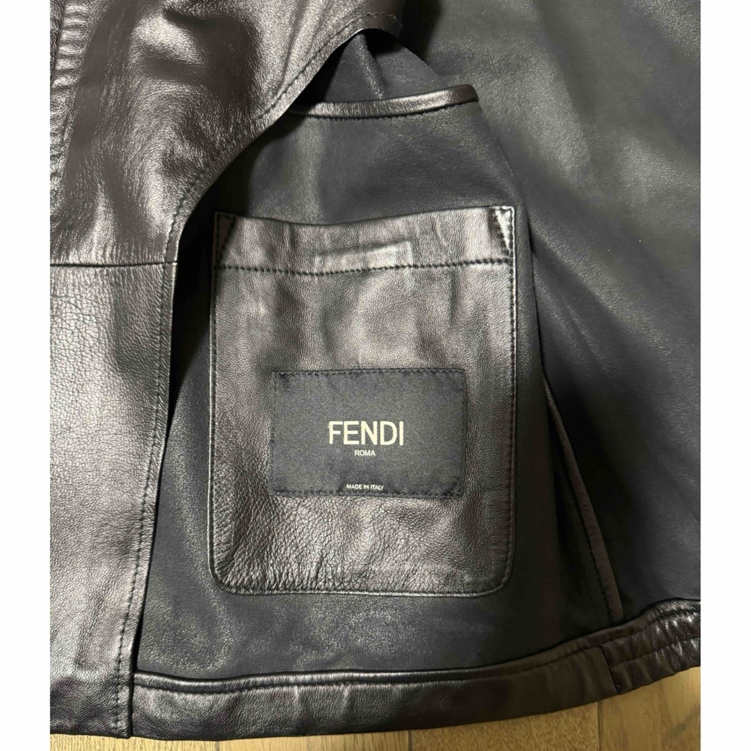 FENDI(フェンディ)のFENDI/フェンディ/モンスターレザージャケットラ/48/スタッズ/レザー メンズのジャケット/アウター(レザージャケット)の商品写真