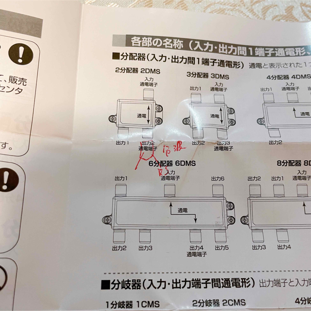 DX ANTENNA(ディエックスアンテナ)の【DIGITAL】DXアンテナ 2K4K8K 2分配器 2DMS スマホ/家電/カメラのテレビ/映像機器(テレビ)の商品写真