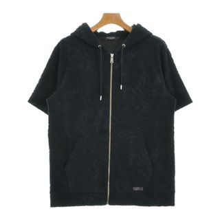 ブラックレーベルクレストブリッジ(BLACK LABEL CRESTBRIDGE)のBLACK LABEL CRESTBRIDGE パーカー L 黒(総柄) 【古着】【中古】(パーカー)