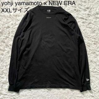 Yohji Yamamoto - ★美品 ヨウジヤマモト× ニューエラ Tシャツ 長袖 センターロゴ 黒 XXL